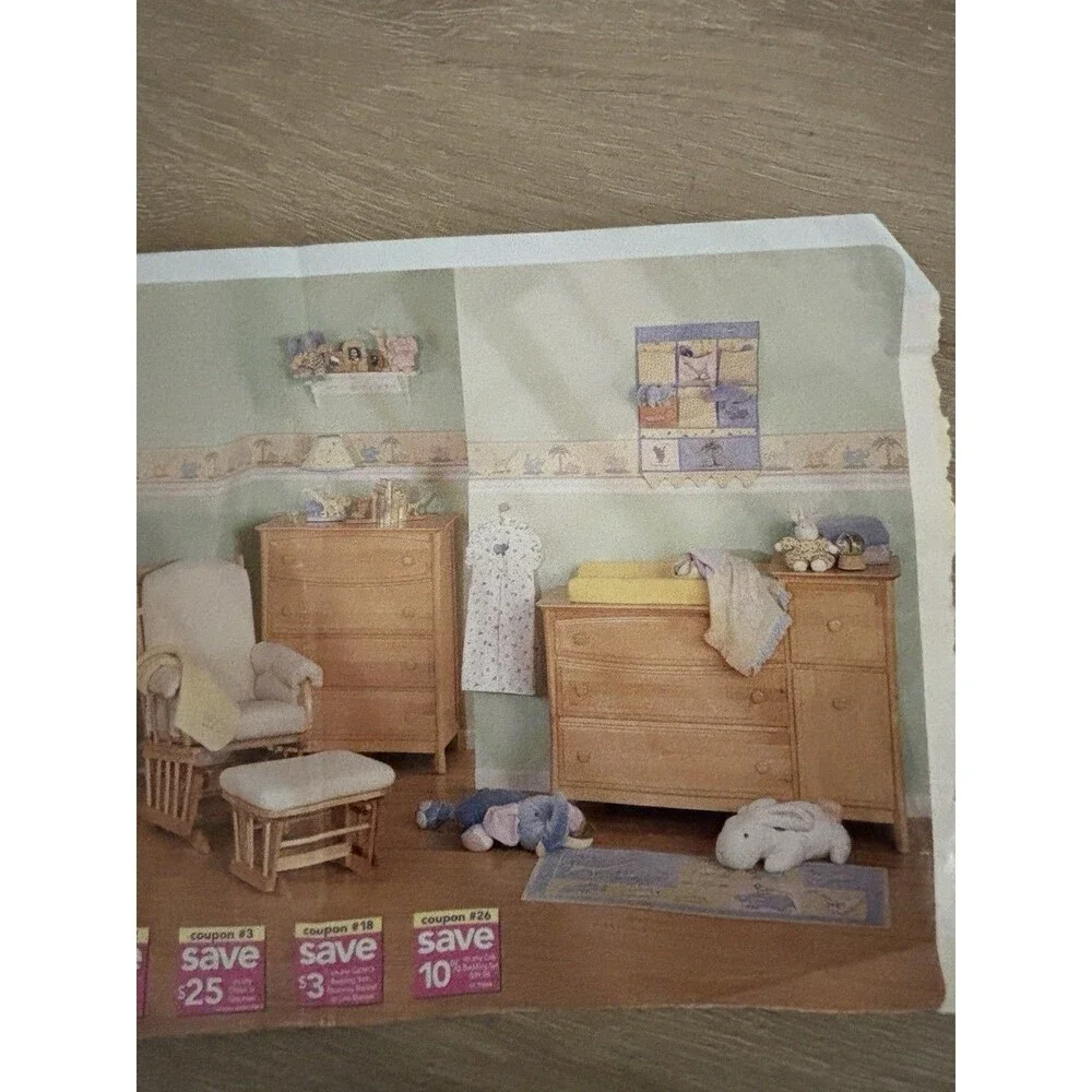 Carter's John Lennon BABY NURSERY Real Love WALLPAPER Wall BORDER parade